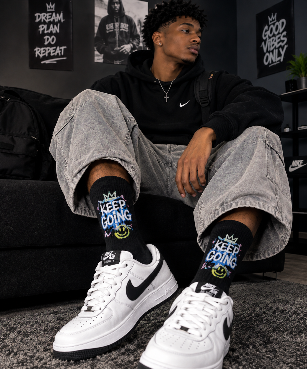Chaussettes Graphiques Streetwear – Style Coloré & Original
