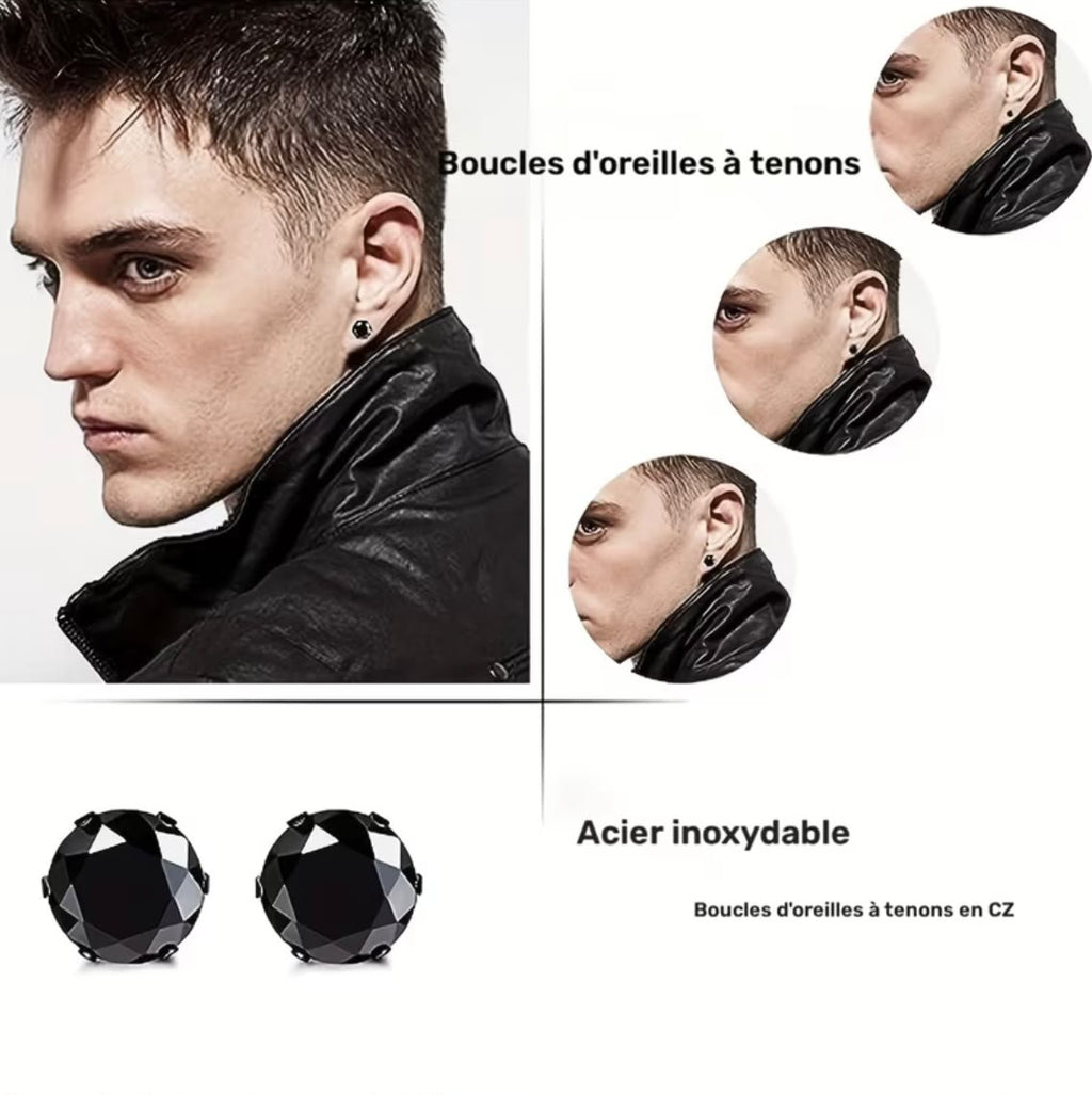 Boucles d’Oreilles Homme & Femme – Design Chic et Moderne